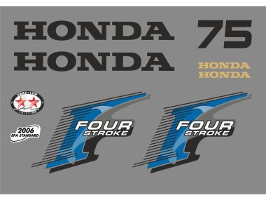 Honda 75 HP 2006 Sticker Set