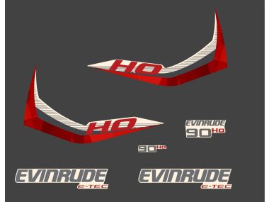 Evinrude 90 HP 2015 Sticker Set