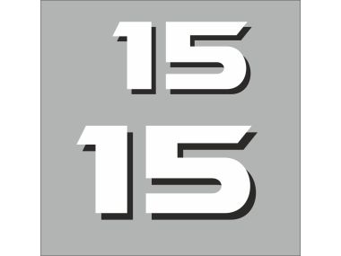 Yamaha 15 HP 2000-2019 Sticker Set