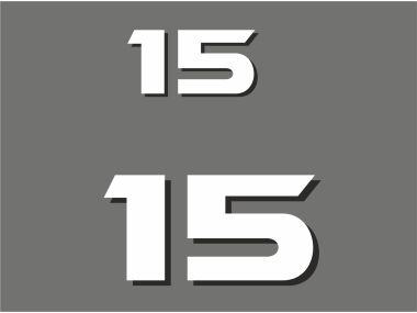 Yamaha 15 HP 1998-2006 Sticker
