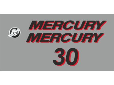 Mercury 30 HP Sticker Set