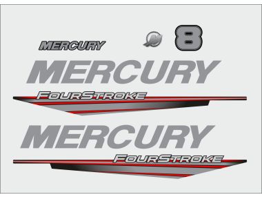 Mercury 8 HP Sticker Set