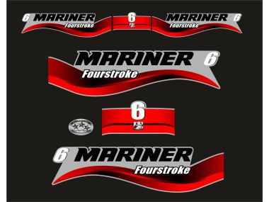 Mariner 6 HP FourStroke Sticker Set