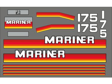 Mariner 175 HP 1984-1990 Sticker Set