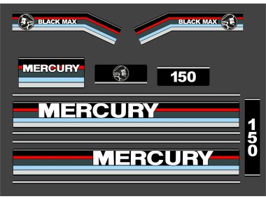 Mercury 150 HP 1990-1993 Sticker Set