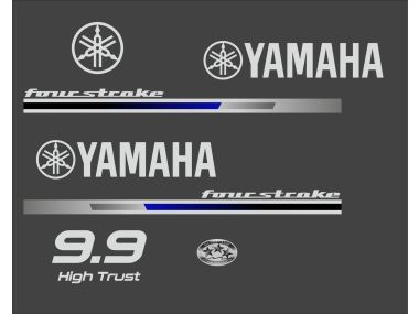 Yamaha 9.9 HP 4-Stroke High Trust Sticker Set
