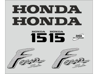 Honda 15 HP 2003 Sticker Set