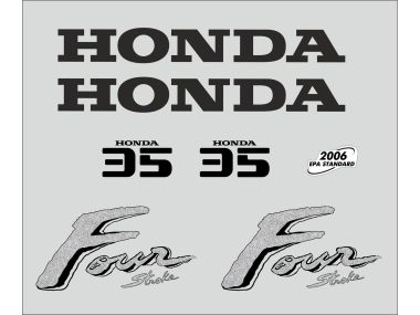Honda 35 HP 2003 Sticker Set