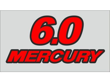 Mercury 6 HP Sticker Set