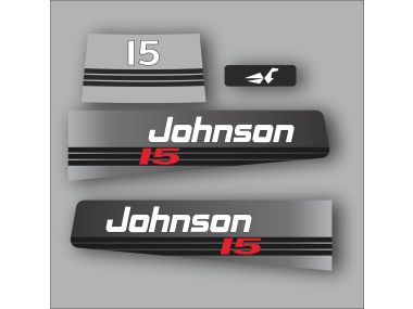 Johnson 15 HP Sticker Set
