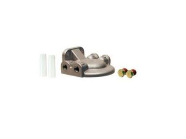 Bracket INOX 316 stainless steel with 2 plugs and 2 connection tubes 1/4 "6 mm (GLM25010)