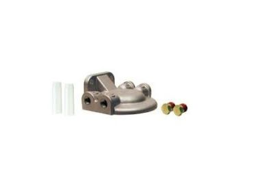 Bracket INOX 316 stainless steel with 2 plugs and 2 connection tubes 3/8 "10 mm