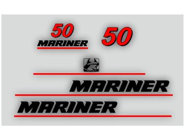 Mariner 50 HP Sticker Set