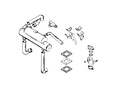 Mercury Mercruiser Closed Cooling Kit Fits 2011‑2016 MCM 4.3L MPI Emissions Control engines. (8M0051178)