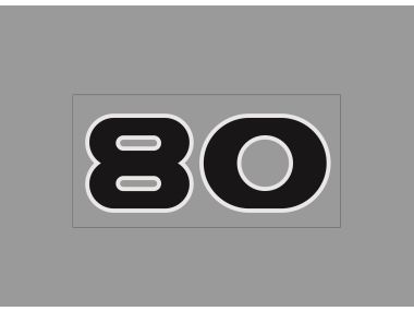 Yamaha 80 HP Stickers