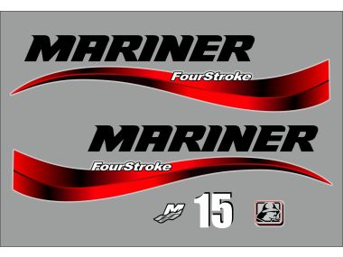 Mariner 15 HP FourStroke Sticker Set