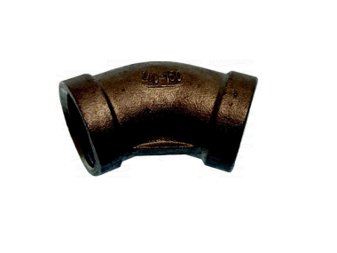 45º pipe elbow female/female