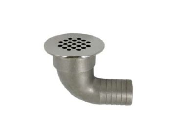 Stainless steel 90º drain grate