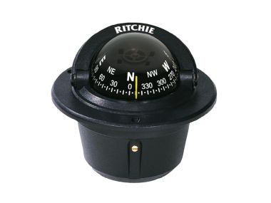 Ritchie S-50 Explorer Compass (for boats up to 7 m) (black/white)