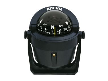 Compass for motor boats up to 24 feet black / white