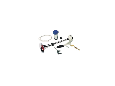 Airhorn chromed brass with compressor, 1 tone (ALL05102)