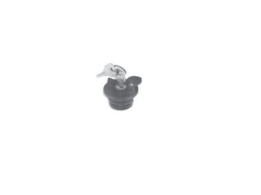 Fuel cap with or without a key