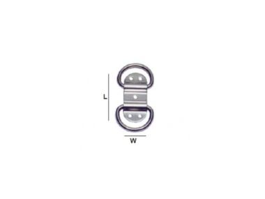 Double folding pad eye