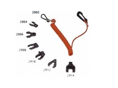 All types of Clips for dead man's cord (Note clip without cord)