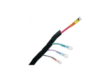 Black spiral plastic to neatly conceal cable per 1 m