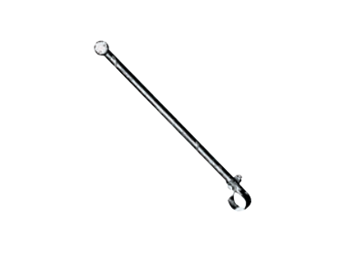 Stainless steel flagpole - Flagstaff, pushpit or handrail mounting 22/25mm