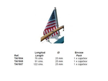 Stainless steel flagpole