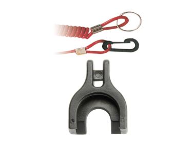 Lanyard with clip for Johnson / Evinrude engines after 1995 (standard fork version)