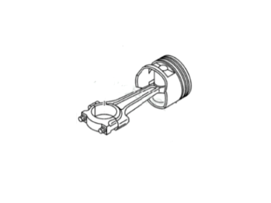 Yamaha Piston/Con Rod Assy (6D8-W1164-00-00)