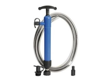 Double acting hand pump, designed to suction oil