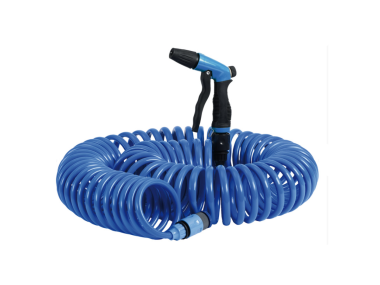 Retractable hose f. boat washing