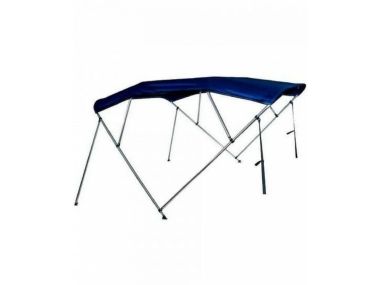 Aluminum 4 Bow Bimini Top ''Navishade'' (Blue) incl. storage cover