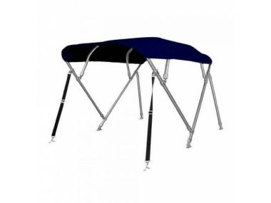Stainless Steel 4 Bow Bimini Top ''Sunmaster'' (Blue) incl. storage cover