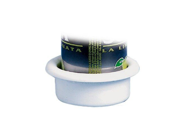 Recess-fit glass holder ABS white Ø 90 mm (48.430.03)