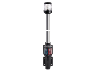 Wall Mount Black/White Navigation Lights With Pole 100 cm 360° Red/Green Light