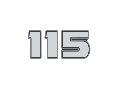 Mercury 115 HP Decal (Rear) (8M0080237)