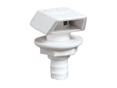 Elbowed fuel vent