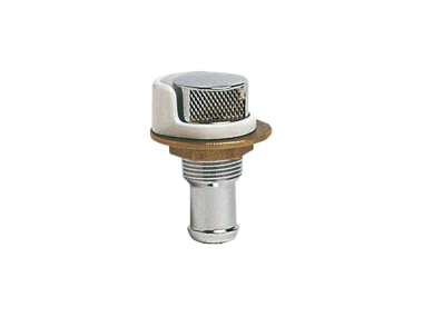 Anti-spray fuel vent chromed brass