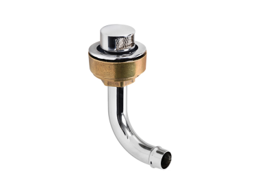 Chromed Brass Flush Mount Fuel Vent