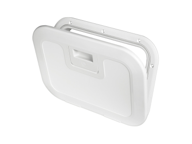 Push Pull White Inspection Hatch