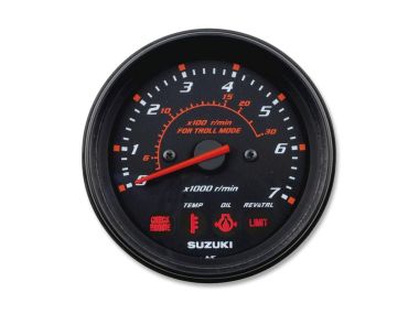 Suzuki Tachometer with Monitor & Troll Mode Scale (Black) (34200-93J43)