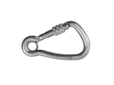 Harness snap shackle with eyelet