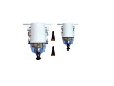 Complete fuel filter with bracket