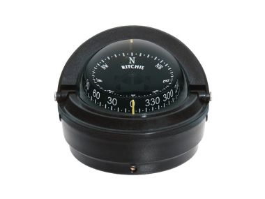 Compass for power boats up to 30 feet black/white (Ritchie F-87)
