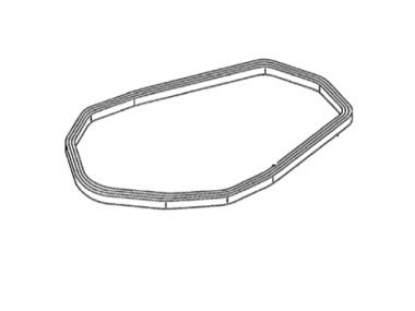 Yamaha / Parsun SEAL, BOTTOM COWLING F20, F25, F50 & F60 (62Y-42716-00)