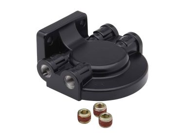 Aluminum Bracket with 2 plugs and 2 connection tubes 1/4 "6 mm (25000)
